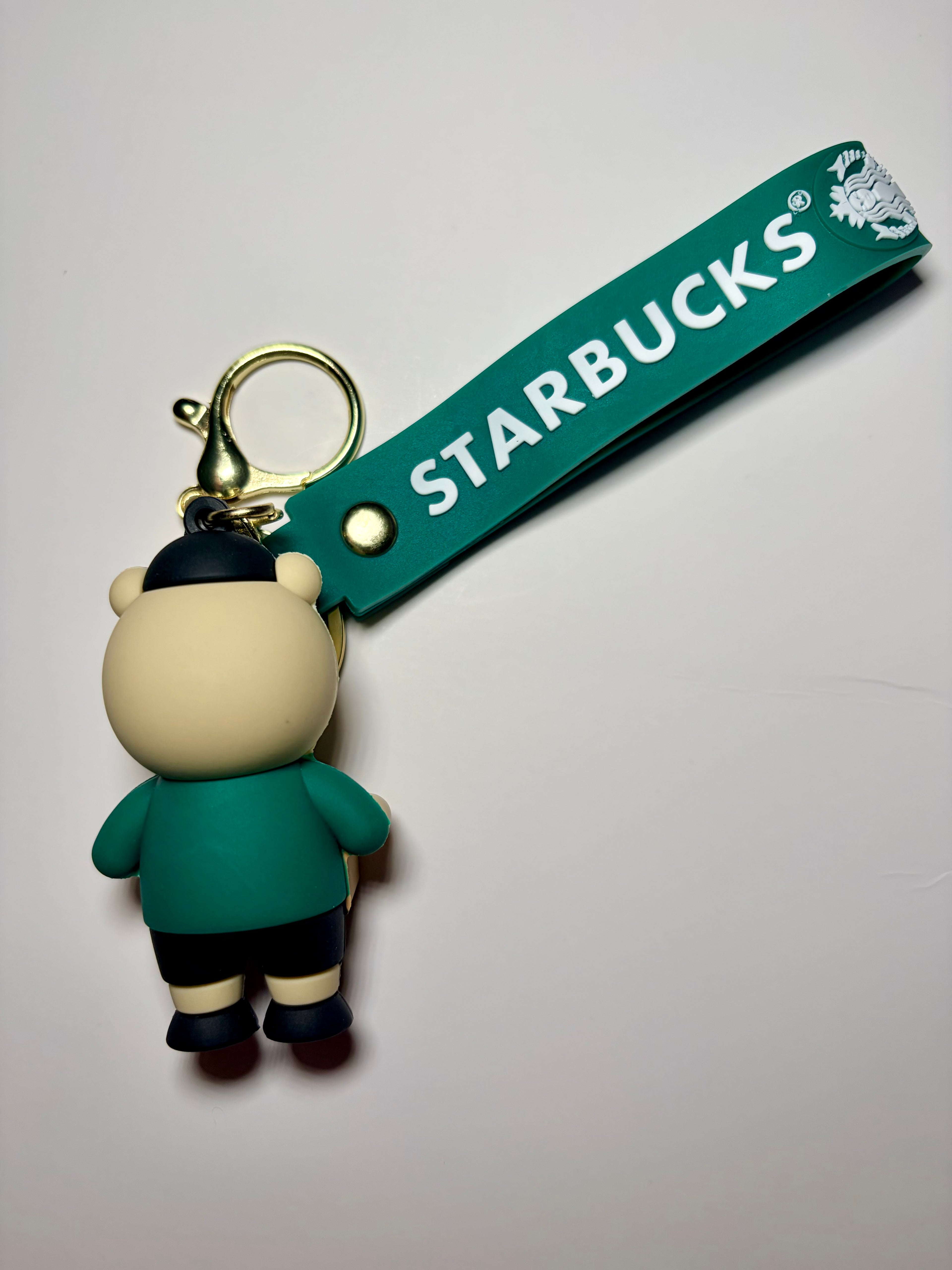 Cute Starbucks Bearista with Cat Box Keychain