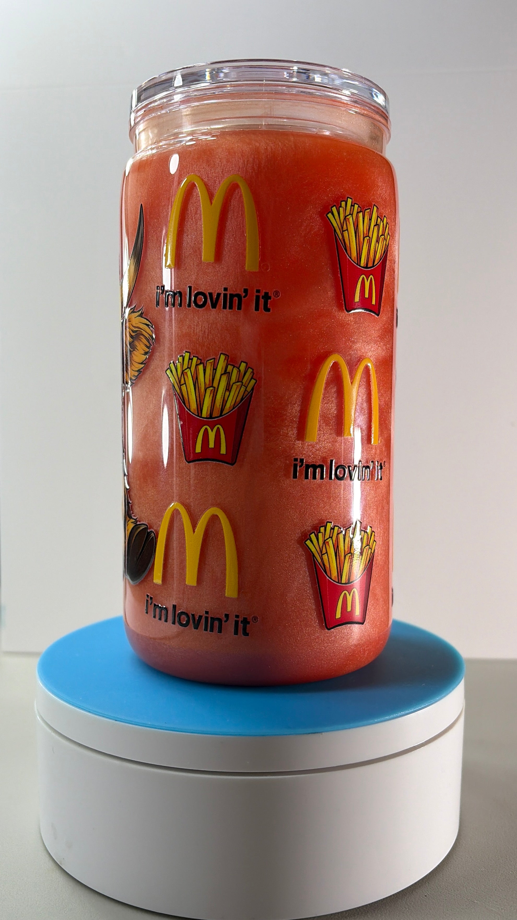 McDonald’s Cow Cateye Snowglobe Tumbler Cup (16oz)