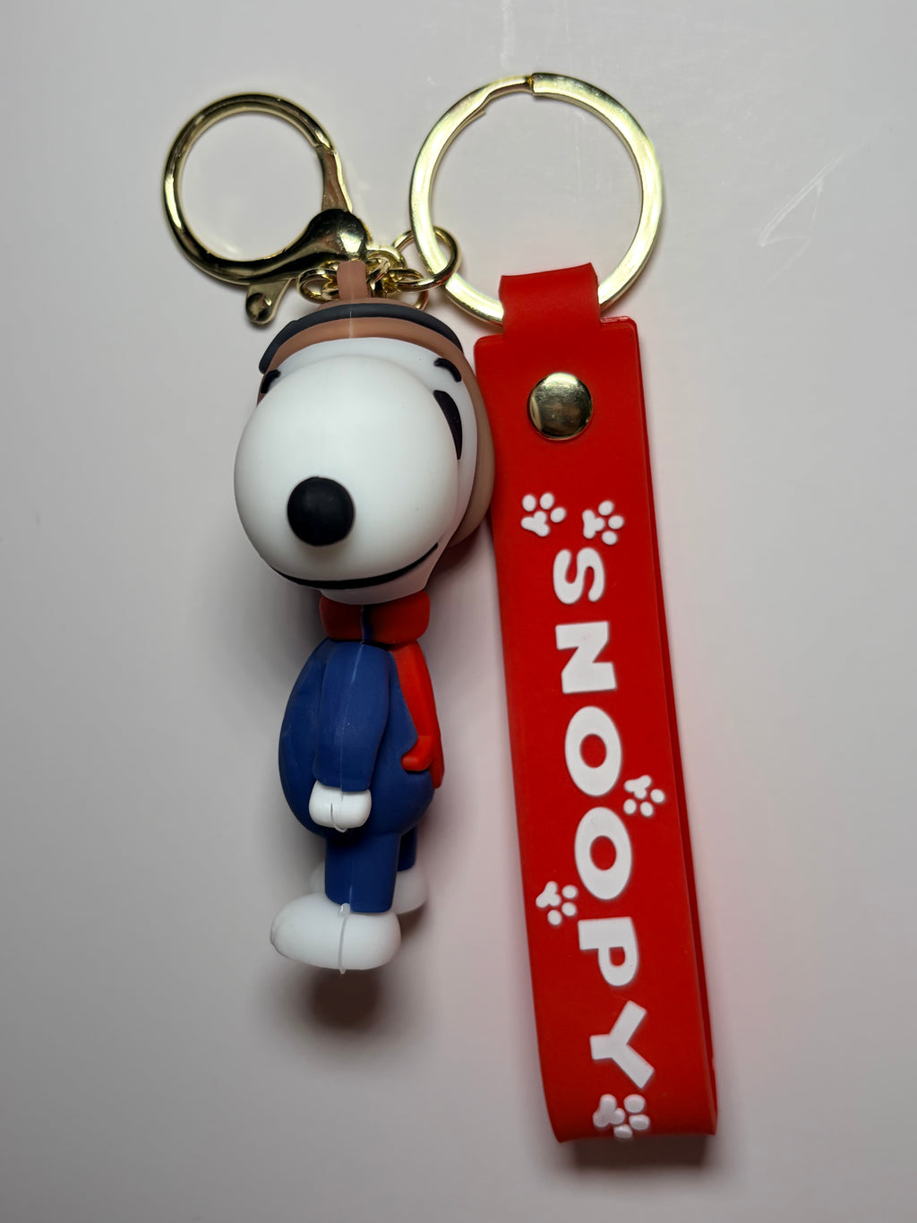 Pilot Snoopy Keychain with Red Wristband