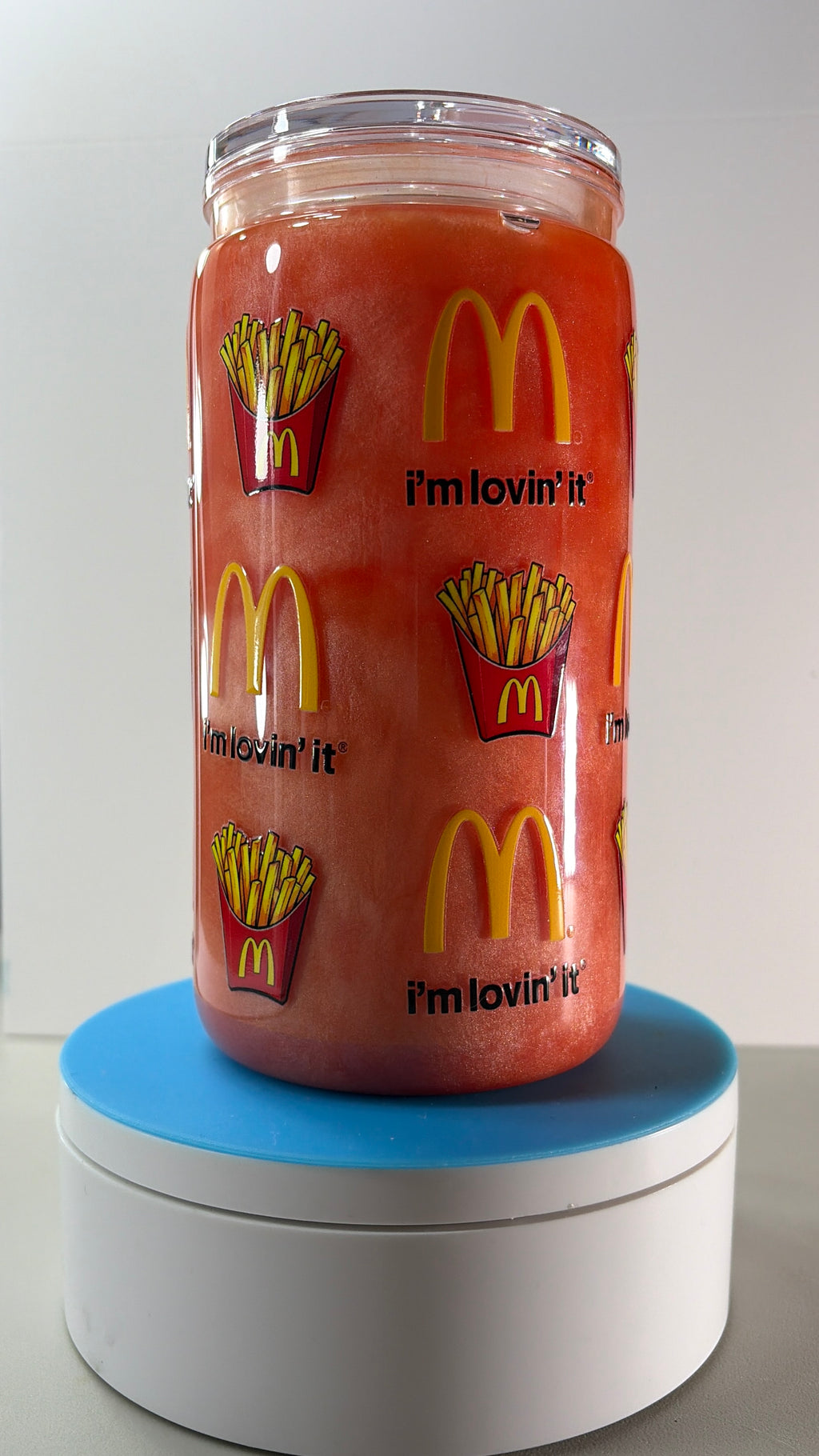 McDonald’s Cow Cateye Snowglobe Tumbler Cup (16oz)