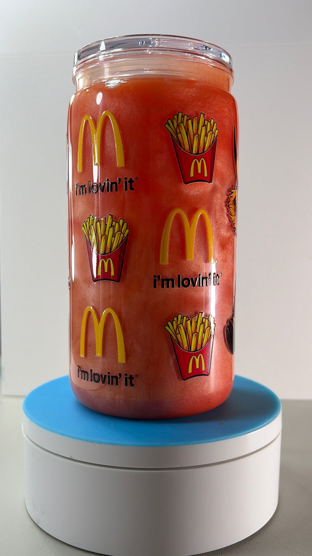 McDonald’s Cow Cateye Snowglobe Tumbler Cup (16oz)