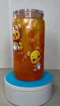 Baby Winnie the Pooh Lava Snowglobe Tumbler Acrylic Cup (16oz)