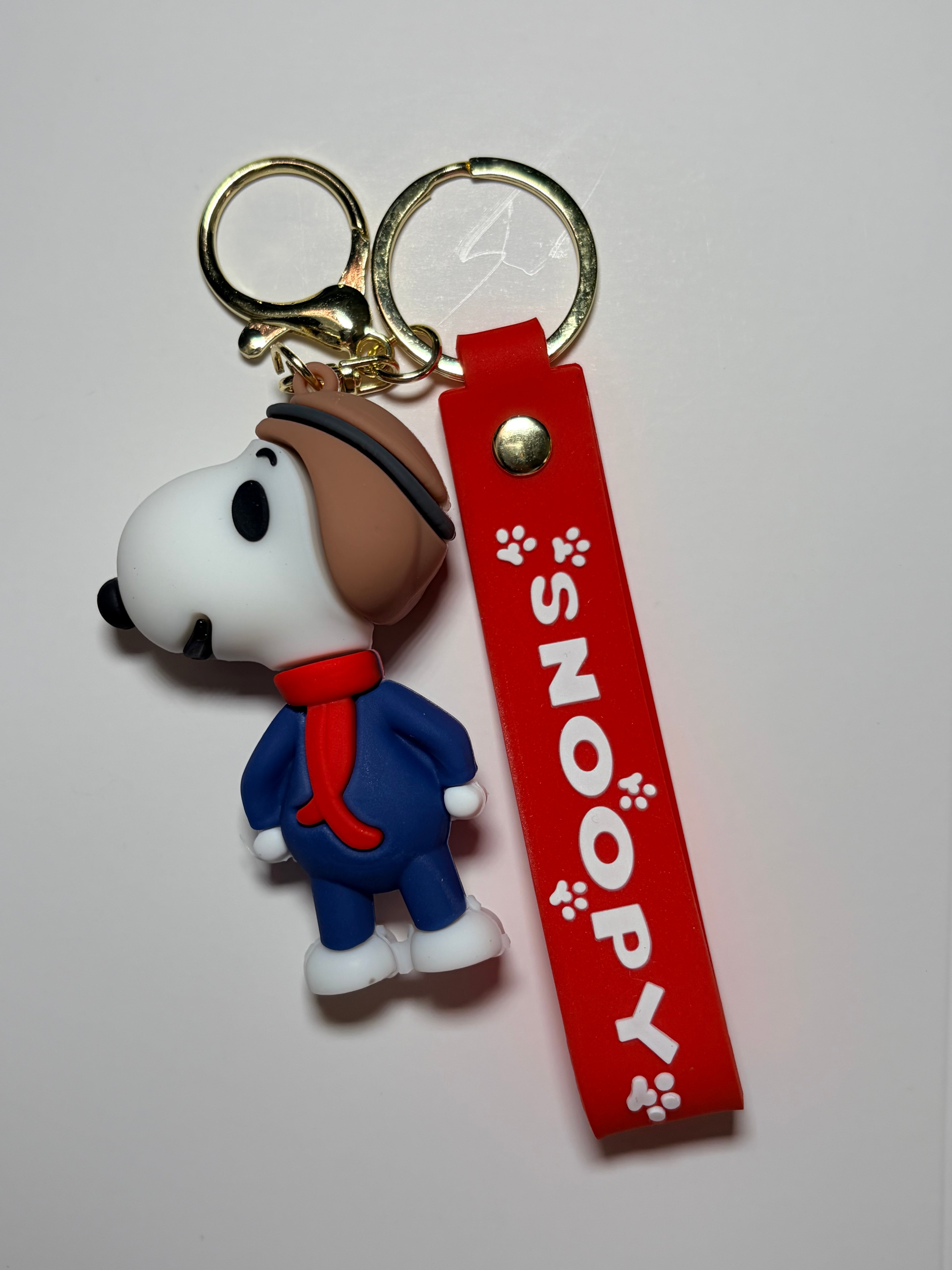 Pilot Snoopy Keychain with Red Wristband