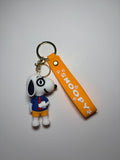 Teacher Snoopy Keychain with Orange Wrist Strap