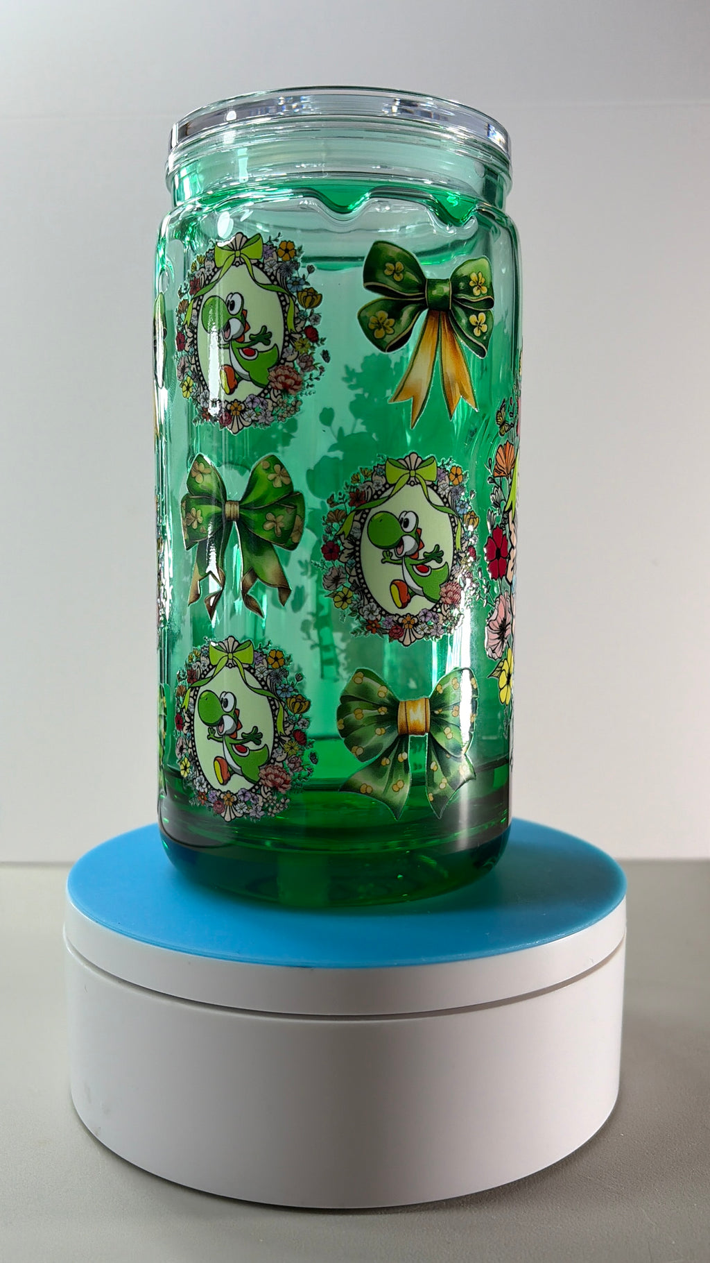 Yoshi Honey Drip Snowglobe Tumbler Cup (16oz)