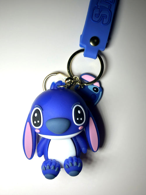 Cute Blue Stitch Keychain