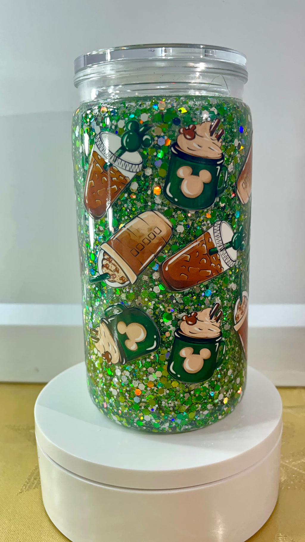 Starbucks Glitter Snowglobe Tumbler Cup (16oz)
