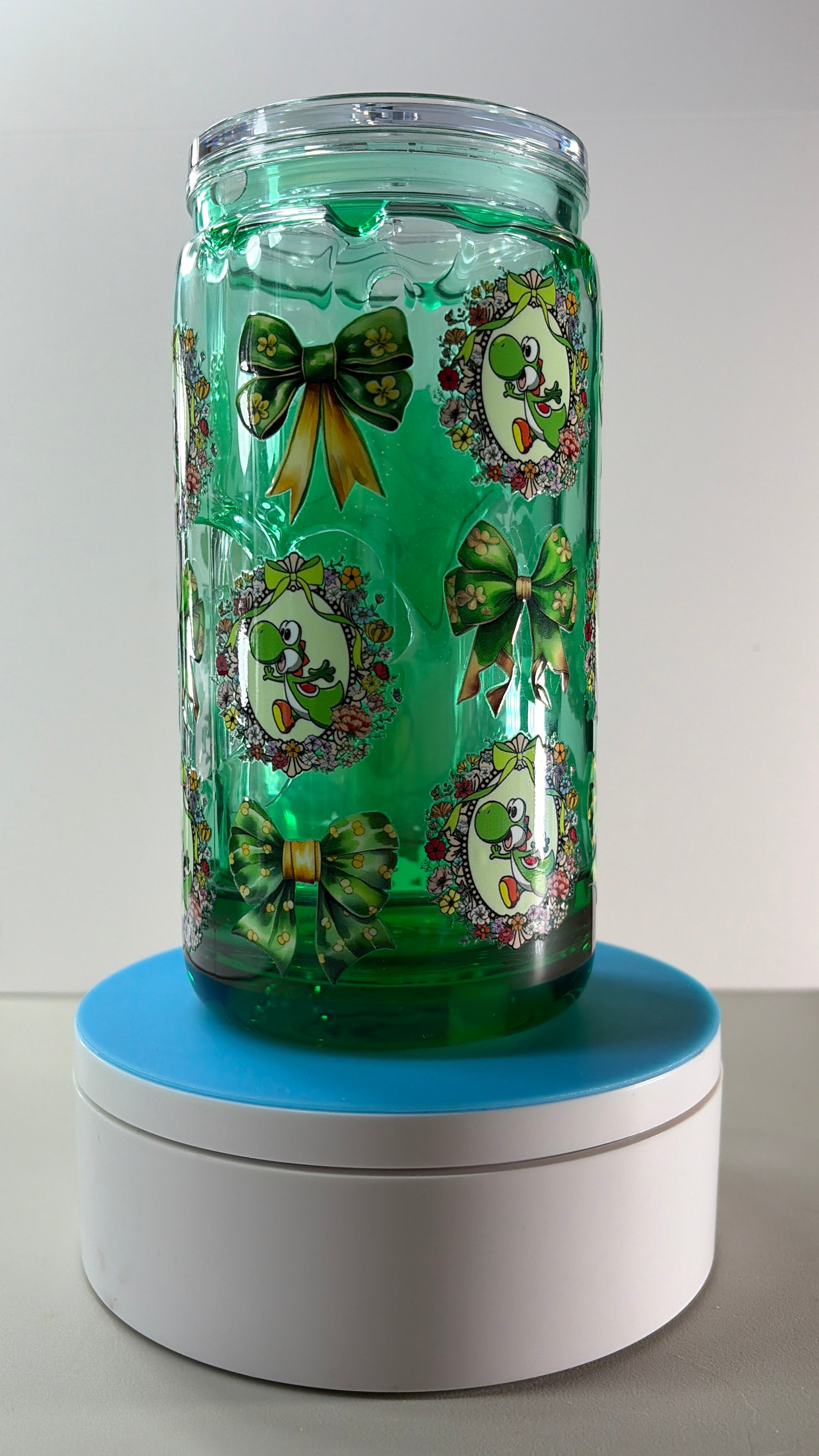 Yoshi Honey Drip Snowglobe Tumbler Cup (16oz)